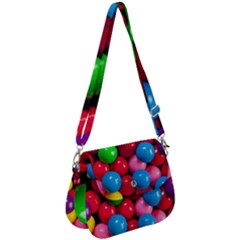 Bubble Gum Saddle Handbag