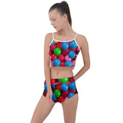 Bubble Gum Summer Cropped Co-ord Set by artworkshop