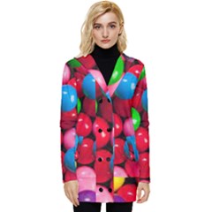 Bubble Gum Button Up Hooded Coat  by artworkshop