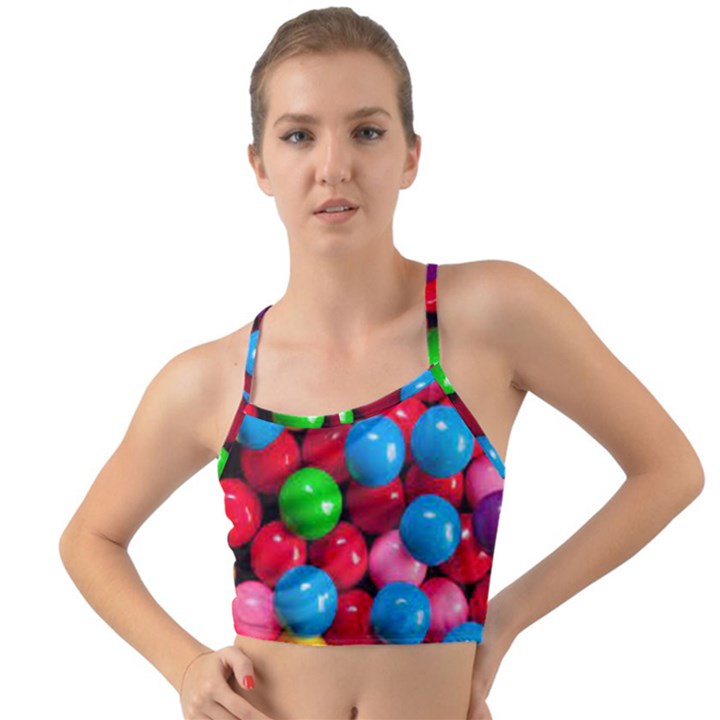 Bubble Gum Mini Tank Bikini Top