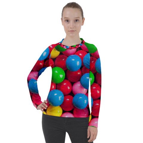 Bubble Gum Women s Pique Long Sleeve Tee by artworkshop