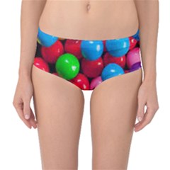 Bubble Gum Mid-waist Bikini Bottoms by artworkshop