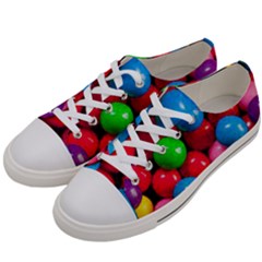 Bubble Gum Men s Low Top Canvas Sneakers by artworkshop