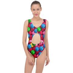 Bubble Gum Center Cut Out Swimsuit by artworkshop