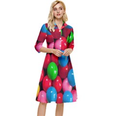 Bubble Gum Classy Knee Length Dress