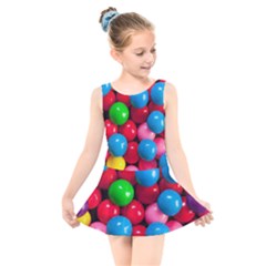 Bubble Gum Kids  Skater Dress Swimsuit by artworkshop