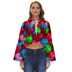 Bubble Gum Boho Long Bell Sleeve Top