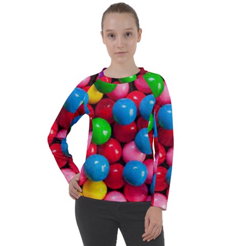 Bubble Gum Women s Long Sleeve Raglan Tee by artworkshop