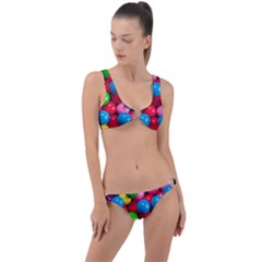 Bubble Gum Ring Detail Crop Bikini Set by artworkshop