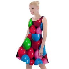 Bubble Gum Knee Length Skater Dress by artworkshop