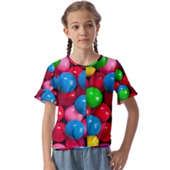 Bubble Gum Kids  Cuff Sleeve Scrunch Bottom Tee