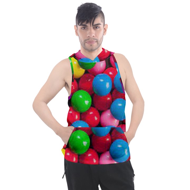 Bubble Gum Men s Sleeveless Hoodie