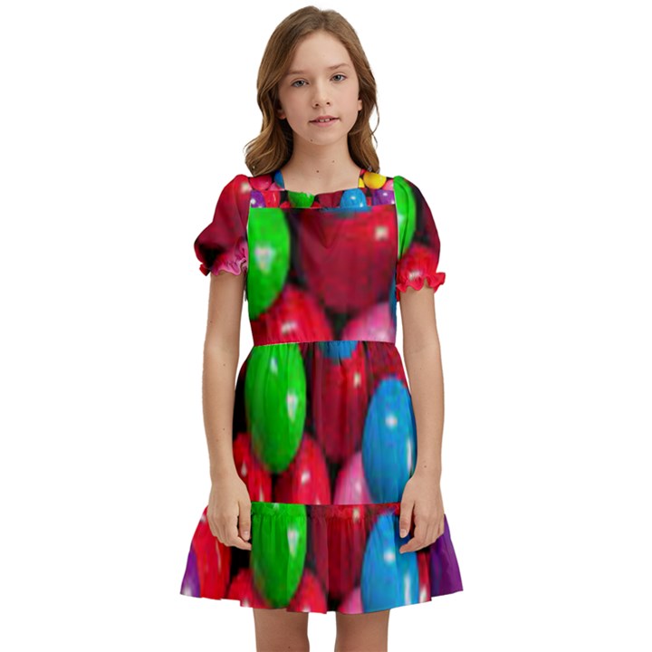 Bubble Gum Kids  Puff Sleeved Dress