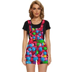 Bubble Gum Short Overalls