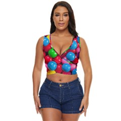 Bubble Gum Women s Sleeveless Wrap Top