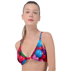 Bubble Gum Knot Up Bikini Top by artworkshop