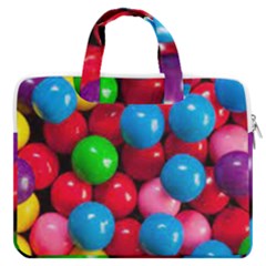 Bubble Gum Macbook Pro 16  Double Pocket Laptop Bag 