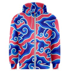 Batik Megamendung Men s Zipper Hoodie by artworkshop