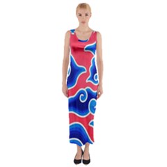 Batik Megamendung Fitted Maxi Dress by artworkshop