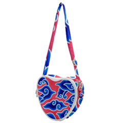 Batik Megamendung Heart Shoulder Bag by artworkshop