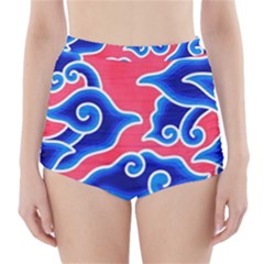 Batik Megamendung High-waisted Bikini Bottoms by artworkshop