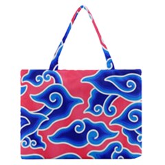 Batik Megamendung Zipper Medium Tote Bag by artworkshop