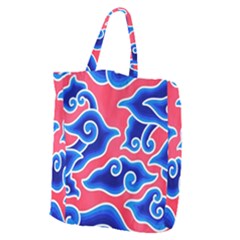 Batik Megamendung Giant Grocery Tote by artworkshop