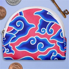 Batik Megamendung Horseshoe Style Canvas Pouch by artworkshop