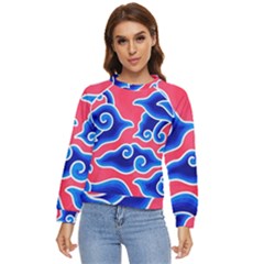 Batik Megamendung Women s Long Sleeve Raglan Tee