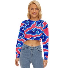 Batik Megamendung Lightweight Long Sleeve Sweatshirt