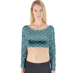 Bubble Wrap Long Sleeve Crop Top by artworkshop