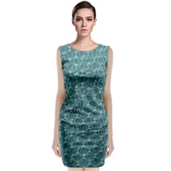 Bubble Wrap Sleeveless Velvet Midi Dress by artworkshop