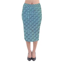 Bubble Wrap Velvet Midi Pencil Skirt by artworkshop