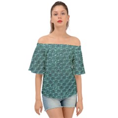 Bubble Wrap Off Shoulder Short Sleeve Top