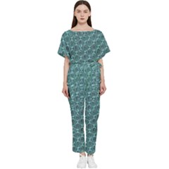 Bubble Wrap Batwing Lightweight Chiffon Jumpsuit