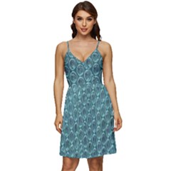 Bubble Wrap V-neck Pocket Summer Dress 