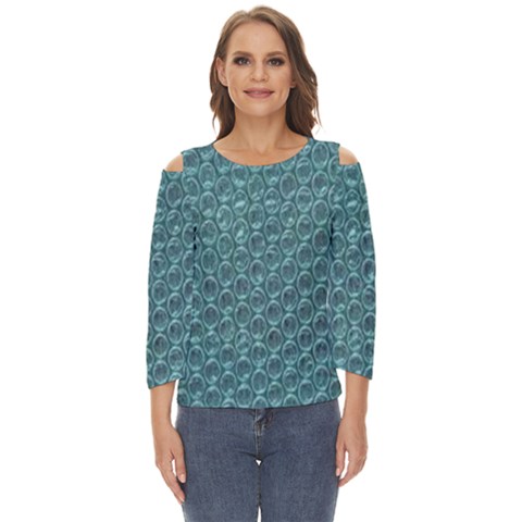 Bubble Wrap Cut Out Wide Sleeve Top by artworkshop