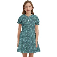 Bubble Wrap Kids  Bow Tie Puff Sleeve Dress