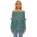 Bubble Wrap Off Shoulder Chiffon Pocket Shirt View1