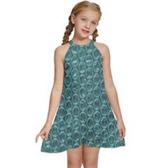 Bubble Wrap Kids  Halter Collar Waist Tie Chiffon Dress by artworkshop