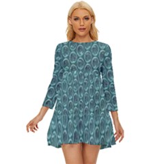 Bubble Wrap Long Sleeve Babydoll Dress by artworkshop