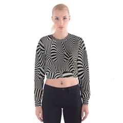 Pattern Cropped Sweatshirt by artworkshop