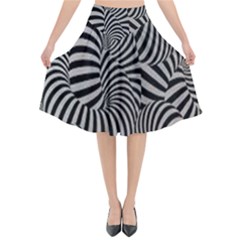 Pattern Flared Midi Skirt by artworkshop