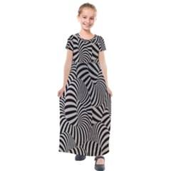 Pattern Kids  Short Sleeve Maxi Dress by artworkshop