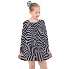 Pattern Kids  Long Sleeve Dress by artworkshop