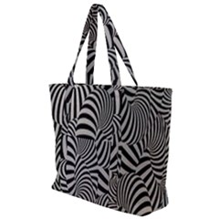 Pattern Zip Up Canvas Bag by artworkshop