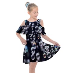 Bubble Kids  Shoulder Cutout Chiffon Dress by artworkshop