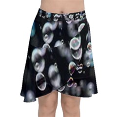 Bubble Chiffon Wrap Front Skirt by artworkshop