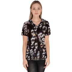 Bubble Women s V-neck Scrub Top by artworkshop