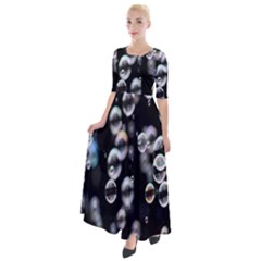 Bubble Half Sleeves Maxi Dress by artworkshop